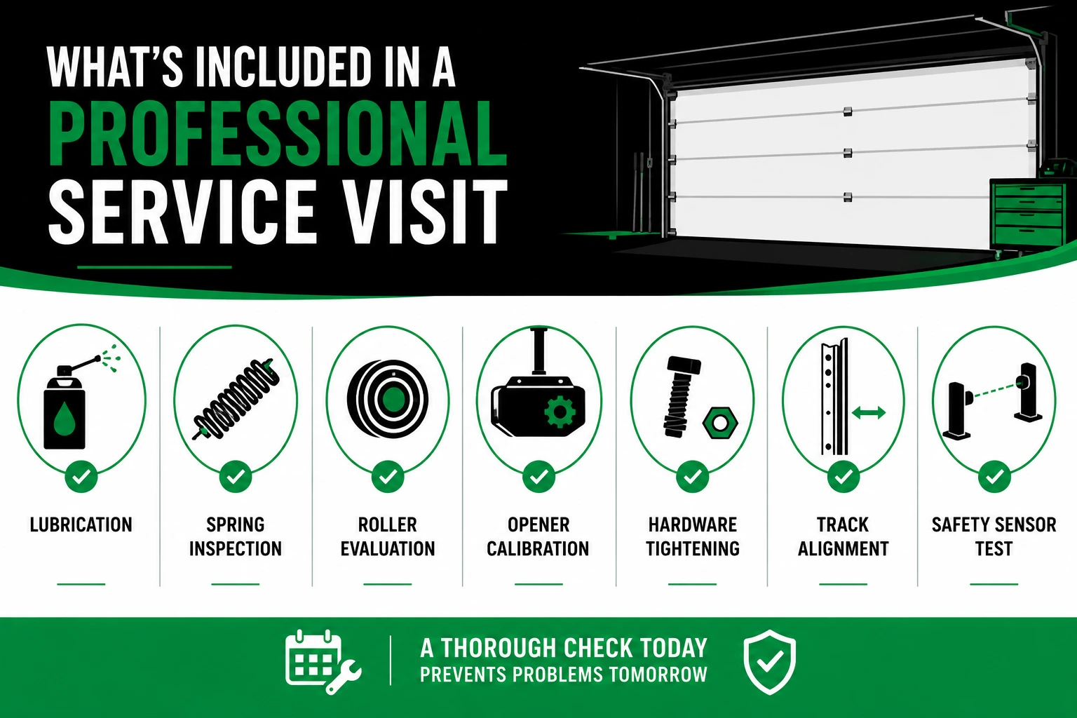 What's Actually Included in a Professional Service Visit | The Door Guys