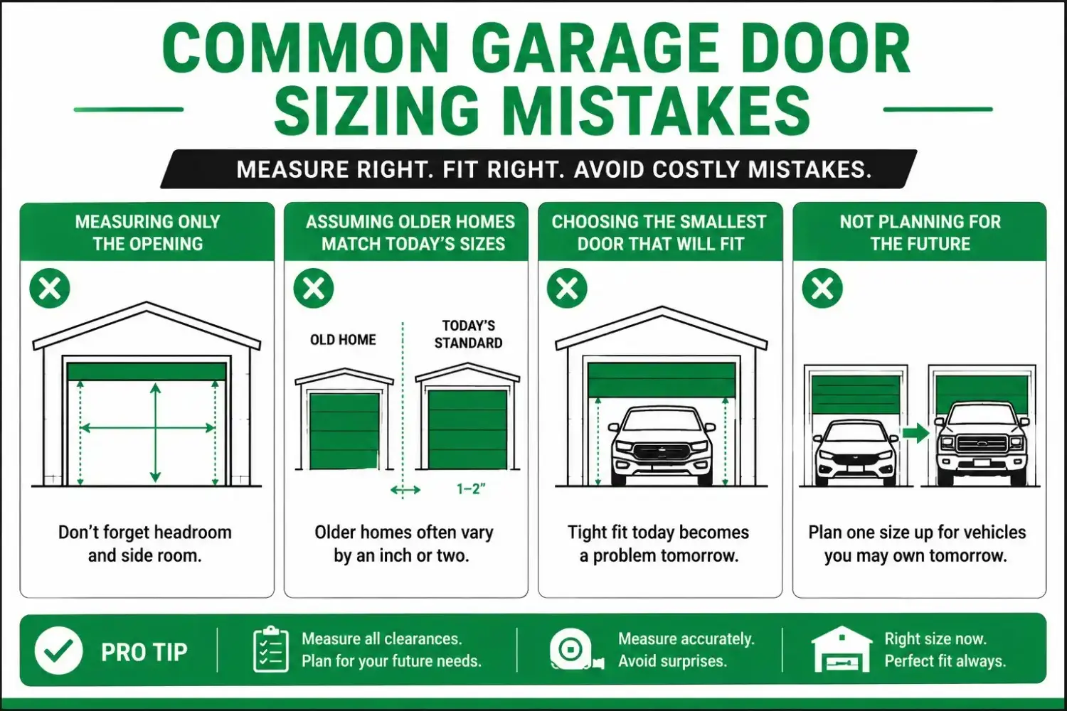 What Are the Most Common Garage Door Sizing Mistakes | The Door Guys