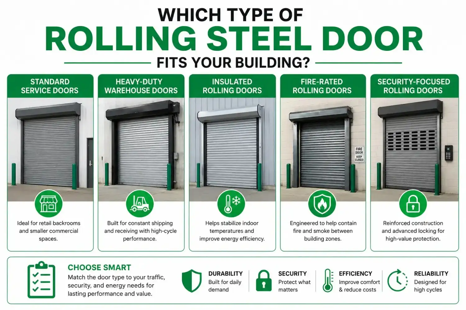 Which Type of Rolling Steel Door Fits Your Building | The Door Guys