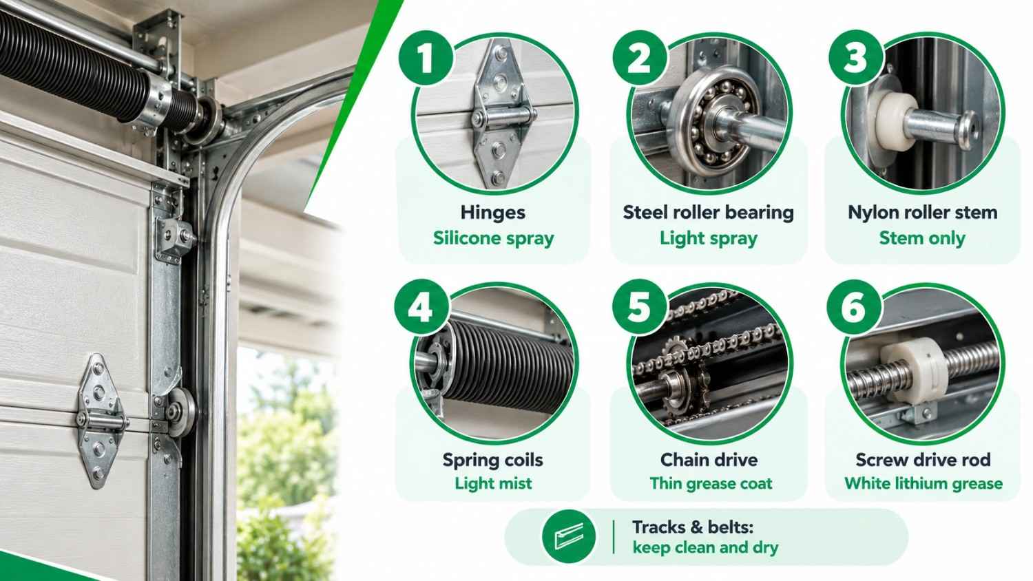 What Parts of a Garage Door Need Lubrication